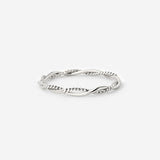 Curly Twist Ring Silber