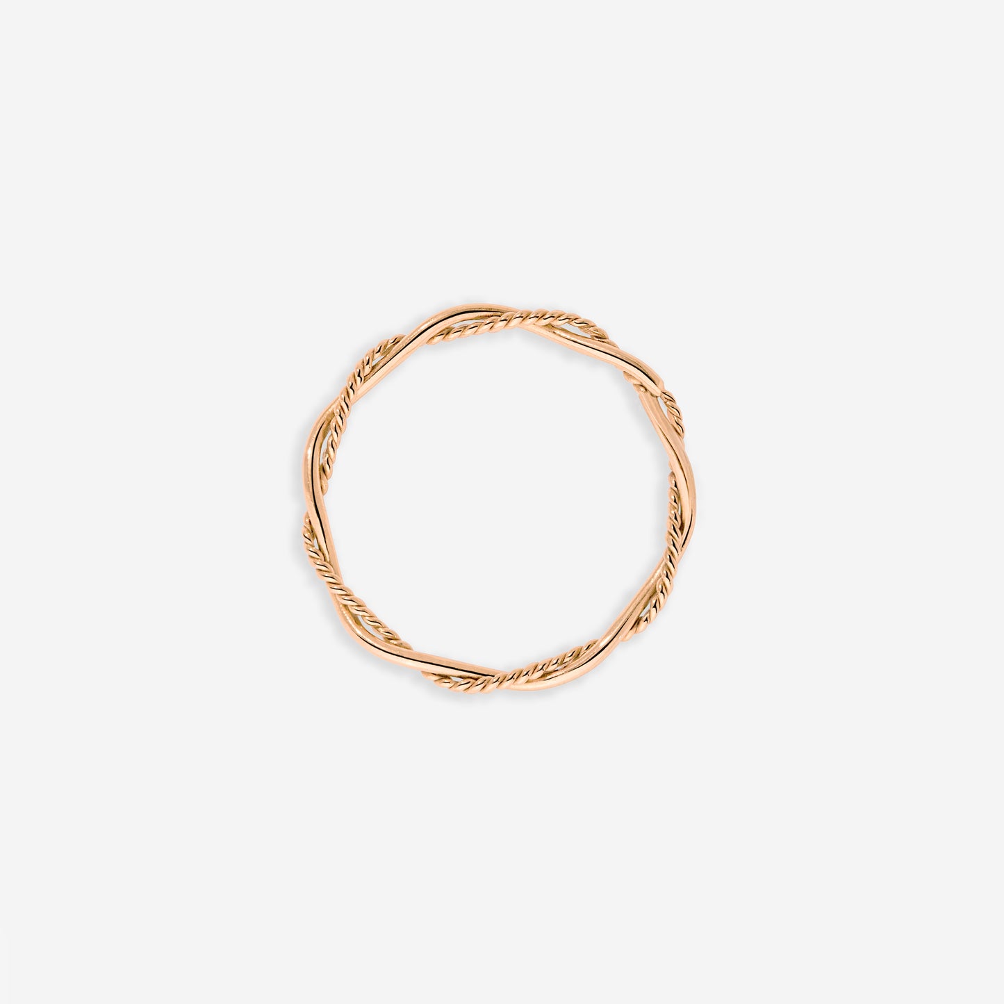 Curly Twist Ring Roségold