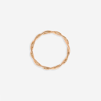 Curly Twist Ring Roségold