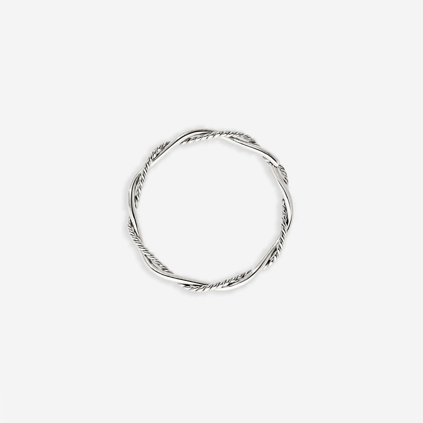 Curly Twist Ring Silber