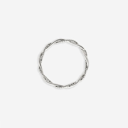 Curly Twist Ring Silber