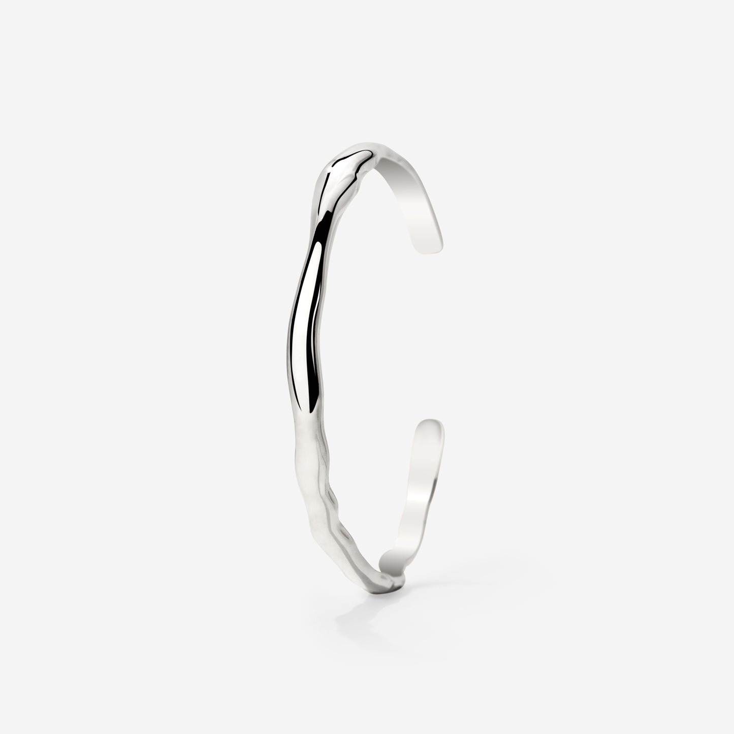 Flowing Bangle Silber
