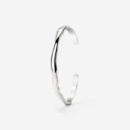 Flowing Bangle Silber