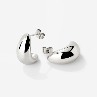 Huggie Studs Silber