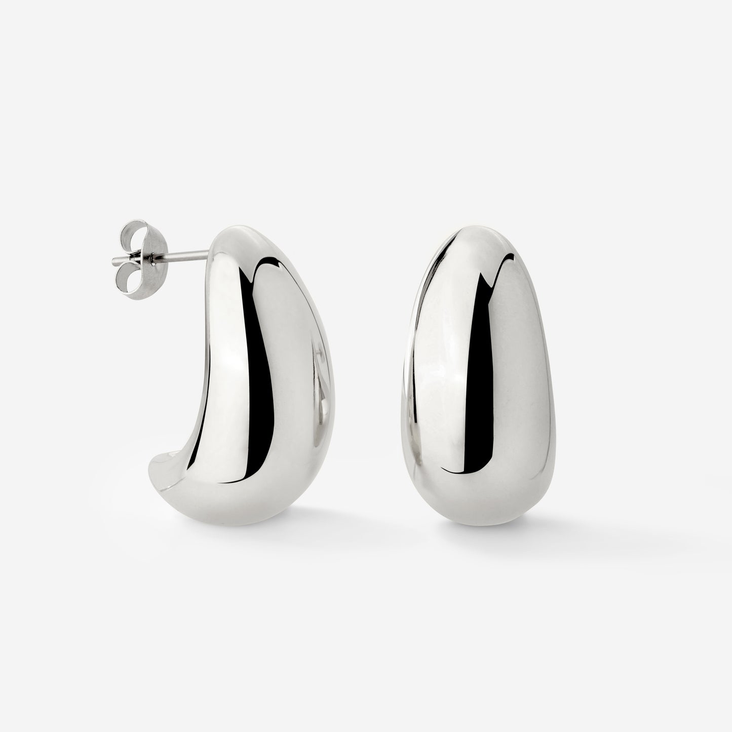 Huggie Studs Silber