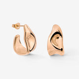 Liquid Shape Studs Roségold