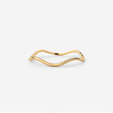 Slim Wave Ring Gold