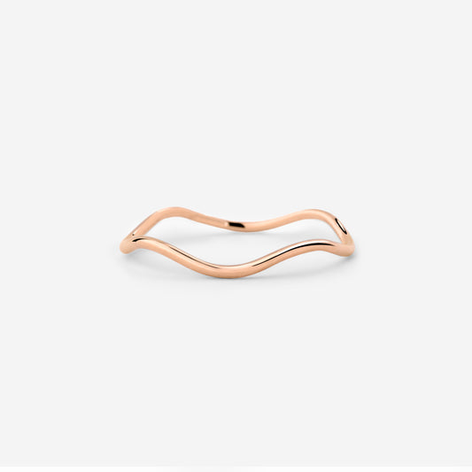 Slim Wave Ring Roségold