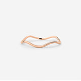 Slim Wave Ring Roségold