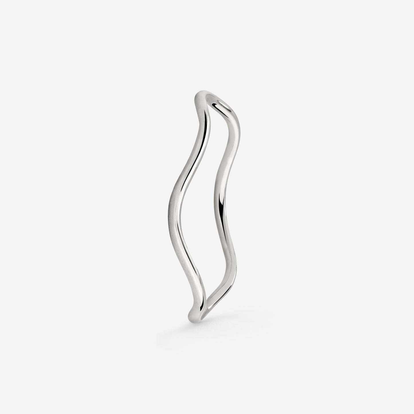 Slim Wave Ring Silber