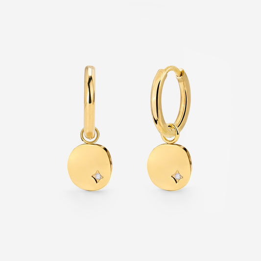 Spring Bling Hoop Set Small Gold
