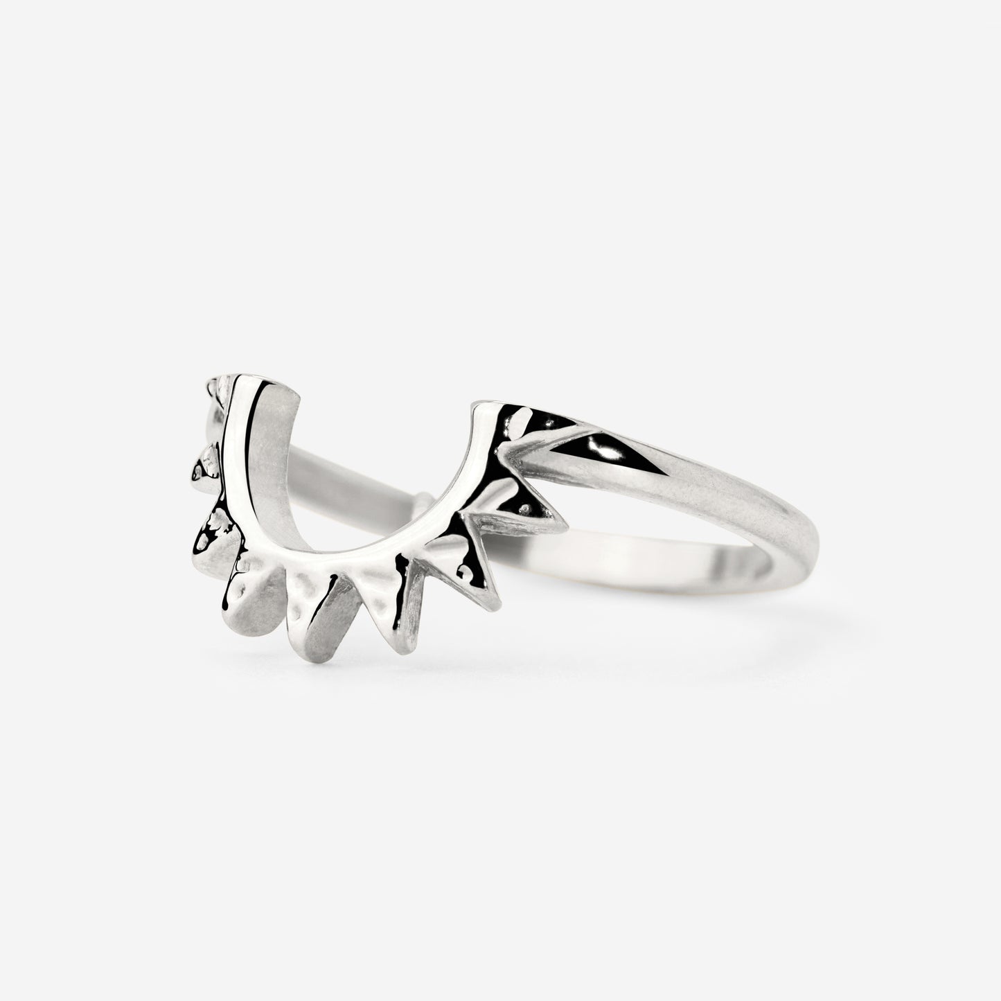 Sun Ray Ring Silber