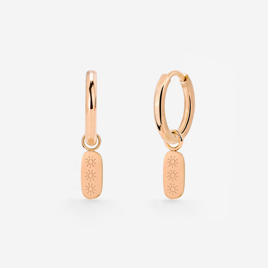 Under the Sun Hoop Set Small Roségold