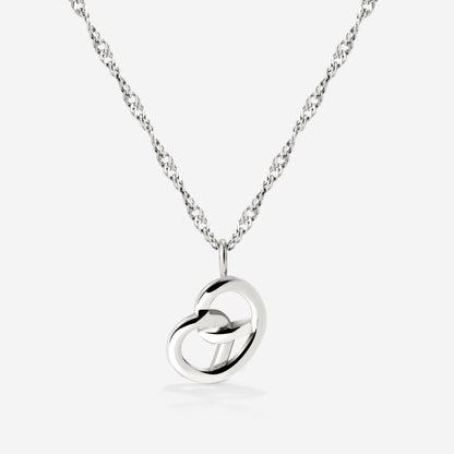 Bedazzle my Pretzel Necklace Silber