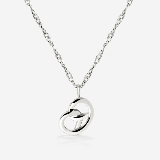 Bedazzle my Pretzel Necklace Silber