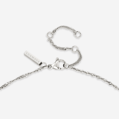 Bedazzle my Pretzel Necklace Silber