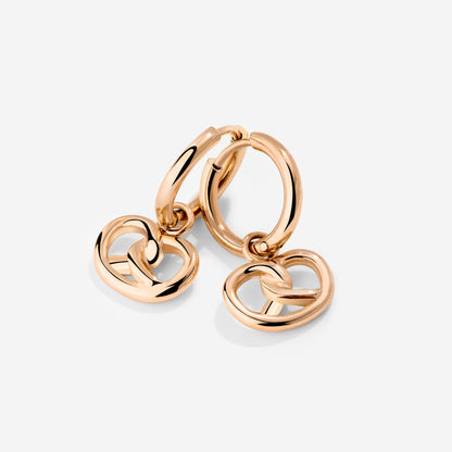 Pretzel Babe Hoop Set Small Roségold