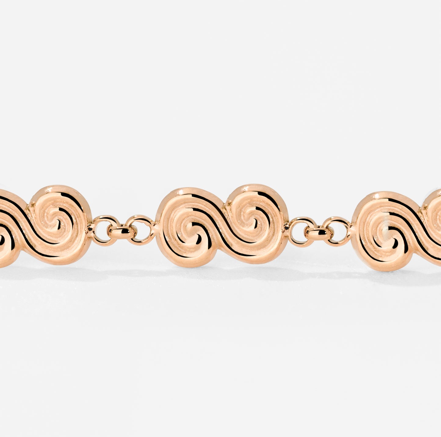 Serpent's Whisper Hoop Set Small Roségold
