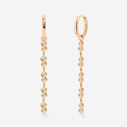 Serpent's Whisper Hoop Set Small Roségold