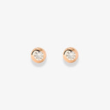 Bezel Bling Studs Roségold