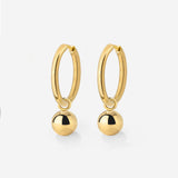 Bubbly Hoop Set Medium Gold