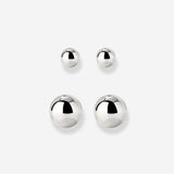 Bubbly Stud Bundle Silber