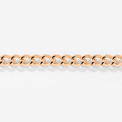 Curb Chain Necklace Roségold