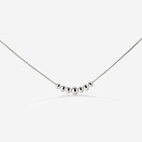 Curvy Beads Choker Silber