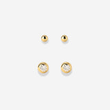 Delicate Gleam Stud Bundle Gold