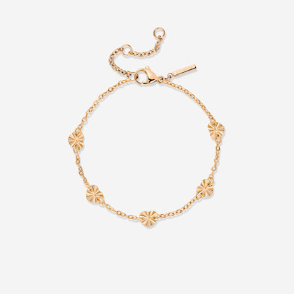 Glass Heart Bracelet Roségold