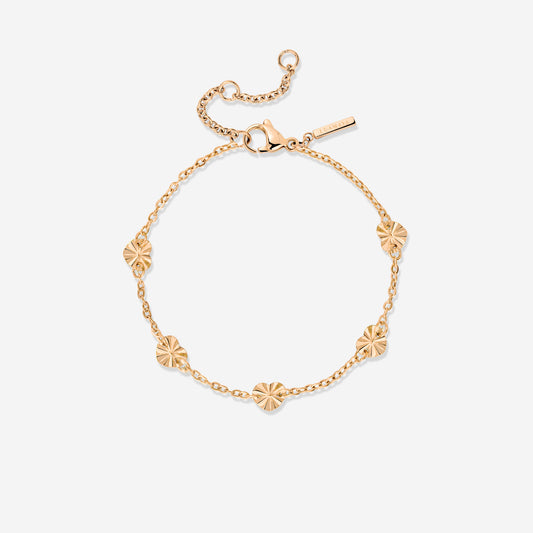 Glass Heart Bracelet Roségold