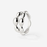 Graceful Curves Ring Silber