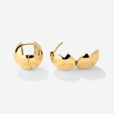 Graceful Curves Studs Gold