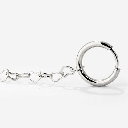 Heart after Heart Hoop Set Small Silber
