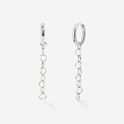 Heart after Heart Hoop Set Small Silber