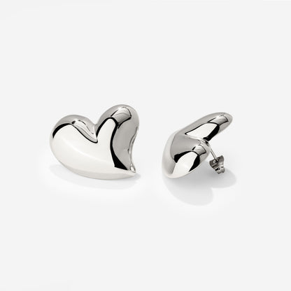 Heartie Studs Silber