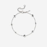 Infinite Beads Bracelet Silber