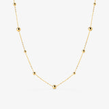 Infinite Beads Necklace Gold