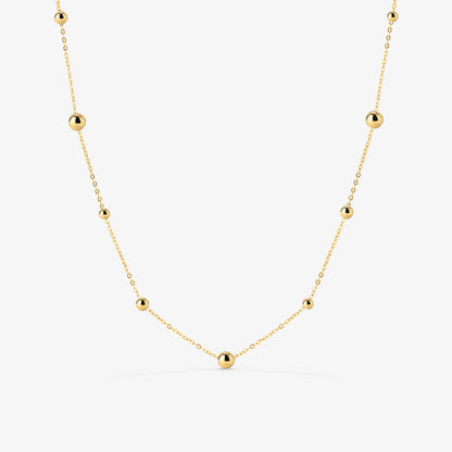 Infinite Beads Necklace Gold