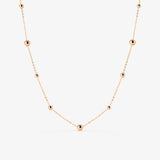 Infinite Beads Necklace Roségold