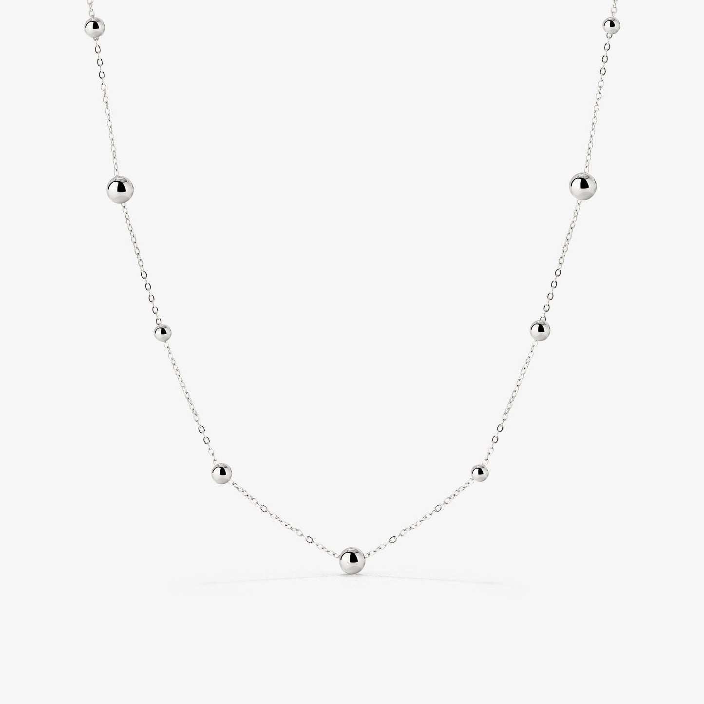 Infinite Beads Necklace Silber
