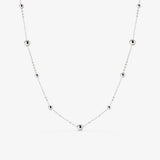 Infinite Beads Necklace Silber