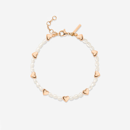Love Pearls Bracelet Roségold