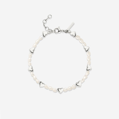 Love Pearls Bracelet Silber