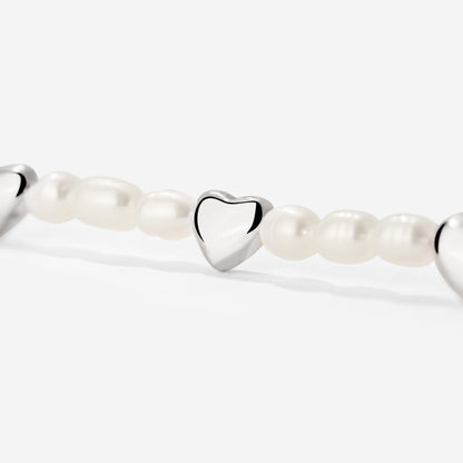 Love Pearls Bracelet Silber