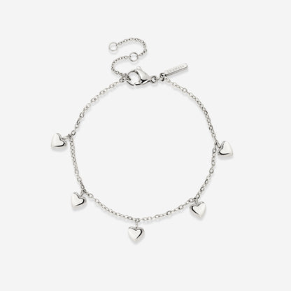 Lovely Heart Bracelet Silber