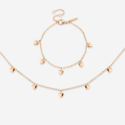 Lovely Heart Bundle Roségold
