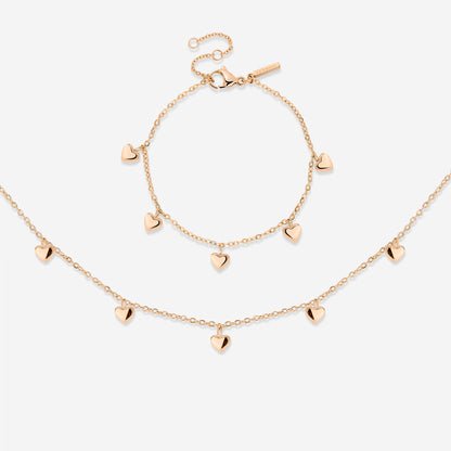 Lovely Heart Bundle Roségold