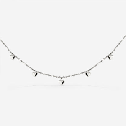 Lovely Heart Choker Silber