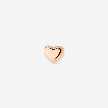 Lovely Heart Piercing Stud Roségold